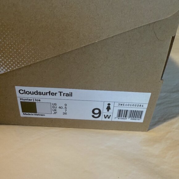 On Running - Cloudsurfer Trail - Hunter Ice - Womens Running Shoes - Size 9 - Picture 3 of 6